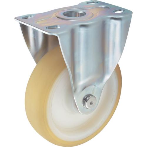 プレート式 ウレタン車 TRUSCO トラスコ中山 プレス製省音キャスター 固定 Φ100 [TXU...