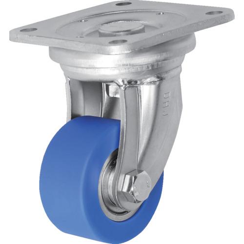 プレート式 シシク 低床超重荷重用キャスター 自在 80径 モノマーキャスティングナイロン車輪 三価...