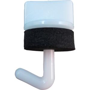 波板用部材 ダイドーハント ワンタッチプラフック 19mm 白 =10本入)  10102280 販売単位：1