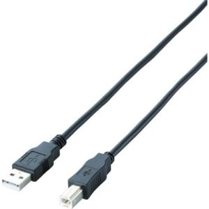 エレコム EURoHS指令準拠 エコUSB2.0ケーブル 1.5m ブラック [U2C-JB15BK] U2CJB15BK 販売単位：1｜loupe