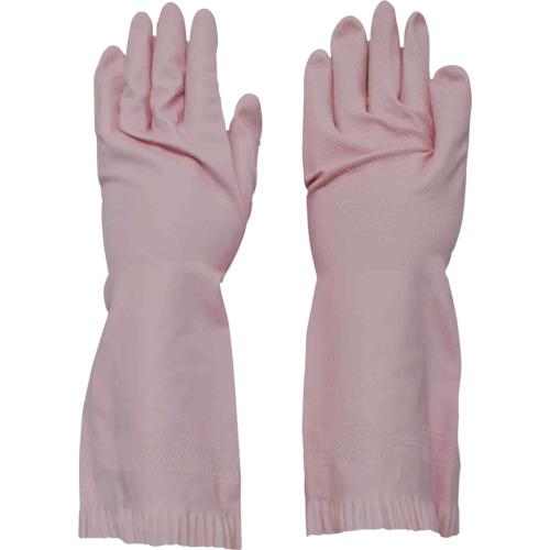 裏毛付 ダンロップ 天然ゴム中厚手 裏毛付 M ピンク [6335] 6335 販売単位：1