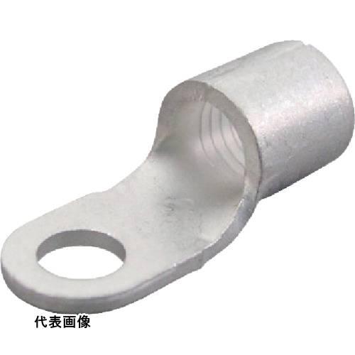 ニチフ 裸圧着端子 R形(100P) より線16.78~26.66 外寸11.8mm スタッド径5....