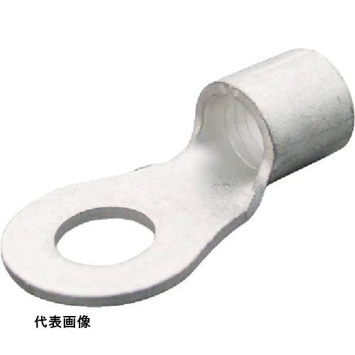 ニチフ 裸圧着端子 R形(100P) より線26.66~42.42 外寸15.3mm スタッド径10...