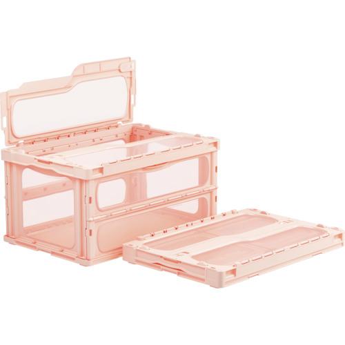 サンコー フタ一体型折りたたみコンテナー 559180 マドコンライトC-75Bピンク [SKMLO...