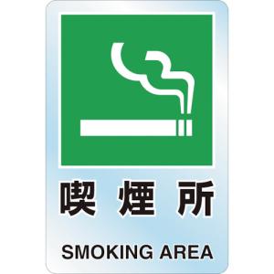 安全標識 外国語 イラスト対応 TRUSCO トラスコ中山 2ケ国語 透明ステッカー 喫煙所  T80748A 販売単位：1
