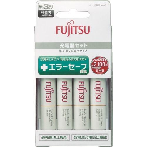 富士通 ニッケル水素充電池 スタンダード充電器セット(付属電池単3×4本、充電時間約6時間) [FC...