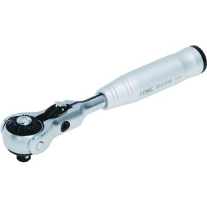 TONE ショートスイベルラチェットハンドル(ホールドタイプ) 歯数144枚相当 差込角6.35mm 全長150mm [RH2VHS] RH2VHS 販売単位：1 送料無料