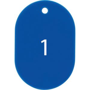 荷札 OP 番号札 大 番号入り1~25 青   BF50BU 販売単位：1
