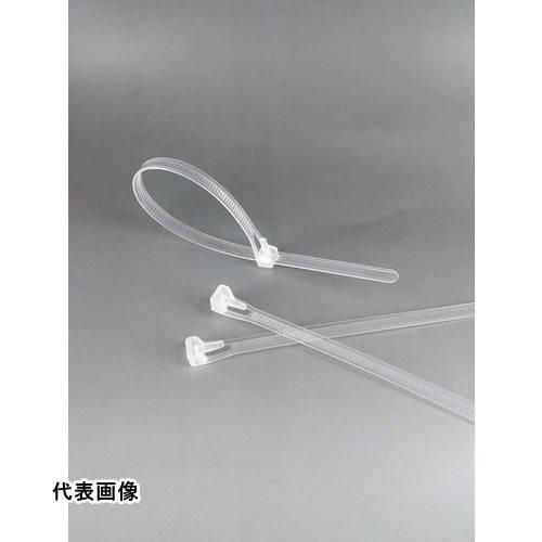 結束バンド 工具 ケーブル 配線 固定 耐薬品性タイプ SG リピートタイ (耐薬品タイプ) 透明色...