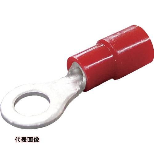 ニチフ 環境配慮形絶縁被覆付丸形端子R形(100個入)より線0.3~1.65外寸5.7mmスタッド径...