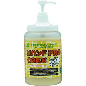 ハンドソープ ミドリ安全 ハンドクリーナー Mハンド PRO/CORN 1.4KGポンプ付ボトル入り [MHAND-PRO/CORN-1.4KG] MHANDPROCORN1.4KG 販売単位：1｜loupe