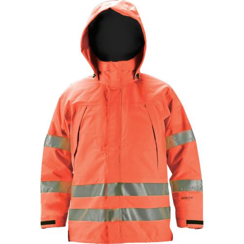 TRUSCO トラスコ中山 ゴアテックス高視認制電レインウェア(上着のみ) オレンジ 3L レイング...