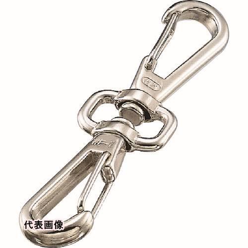 水本 ステンレス スイベルダブルフック 線径4mm 長さ112mm [B-1424] B1424  ...