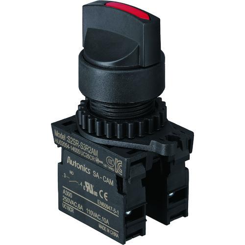 TRUSCO トラスコ中山 セレクタスイッチ Φ25 90°2ノッチ 2a 赤 [25S-902-2...