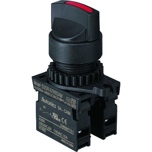 TRUSCO トラスコ中山 セレクタスイッチ Φ25 45°3ノッチ 2a 赤 [25S-453-2...