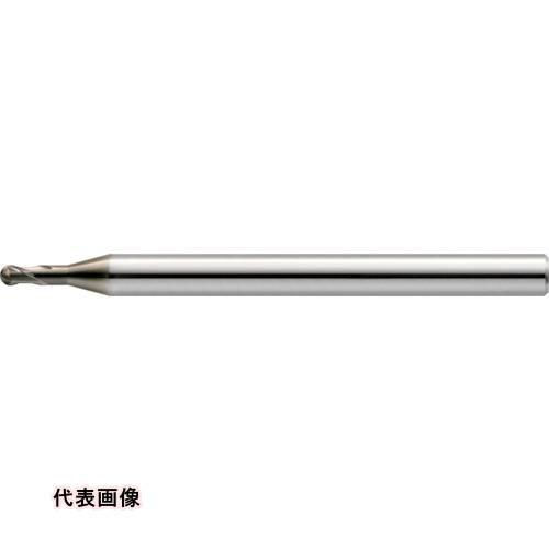 ユニオンツール HMGコート2枚刃高硬度材加工用ロングネックボールR0.3×有効長2.5×刃長0.4...
