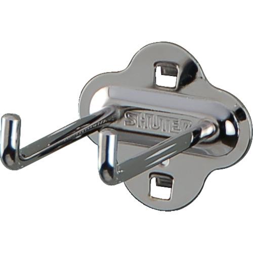 SHUTER パンチングパネル用L字フックダブル 80mm(10個入り) [HK-2108] HK2...