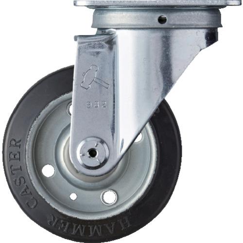 ハンマー 旋回式ゴム車輪 100mm [420S-R100] 420SR100 販売単位：1