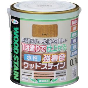 建物用塗料 アサヒペン 水性強着色ウッドステイン 0.7L オーク  464576  販売単位：1