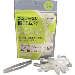 日清紡 モビロンバンド80X6X0.4透明/洗浄タイプ33G [MB-8064TA-33G] MB8064TA33G  販売単位：1｜loupe