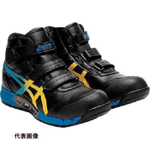 ASICS ウィンジョブCP308 AC ブラック×ヴァイブラントイエロー 25.5cm [1271A055.001-25.5] 1271A055.00125.5 販売単位：1 送料無料