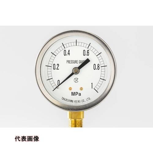 高島 密閉形圧力計(A枠立型・φ60)圧力レンジ0.0~1.6MPa R1/4【1112116】 [...