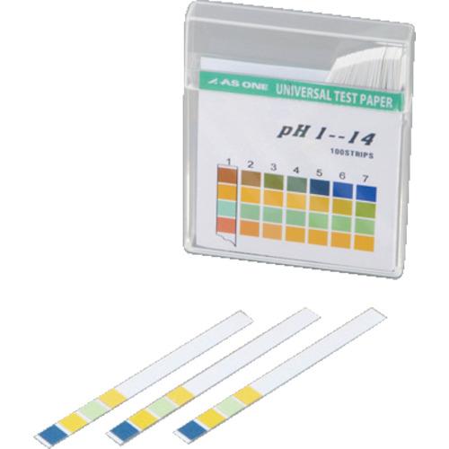 AS pH試験紙 スティックタイプpH1-14 (100枚入) [1-1267-02] 112670...