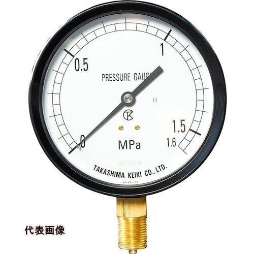 高島 プラスチック圧力計(A枠立型・φ75)圧力レンジ0.0~4MPa R3/8【1222140】 ...