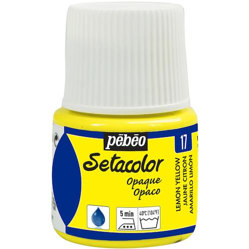 Pebeo 布用水性アクリル絵具セタカラー不透明色 45ml レモンイエロー [295017] 29...
