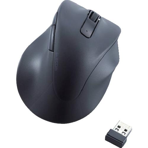 ELECOM マウス EX-G 右手専用 Sサイズ 無線2.4GHz 5ボタン 抗菌 静音設計 ブラ...