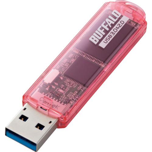 BUFFALO USB3.0対応 USBメモリー スタンダードモデル 16GB ピンク [RUF3-...