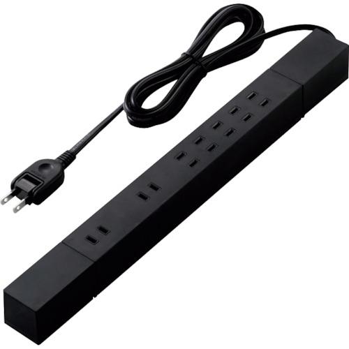 ELECOM ダブル回転タップ マグネット付 雷サージ付 ホコリシャッター付 7個口 2.0m ブラ...