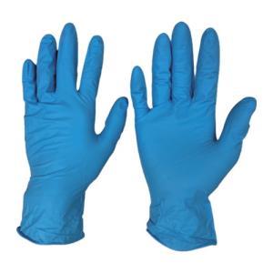 SRI TRANG ニトリル使い捨て手袋 0.15mm 粉なし青L 100枚 [14000075L] 14000075L 販売単位：1