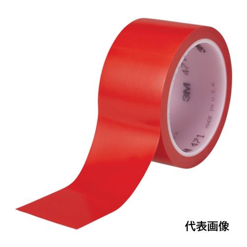 3M 高機能ラインテープ 471 赤 50mmX18.2m 個装 [471 RED 50X18 R]...
