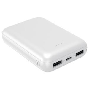 ハイディスク モバイルバッテリー 10000mAh コンパクトサイズ ホワイト [HD2-MBTC10000WH] HD2MBTC10000WH  販売単位：1｜loupe