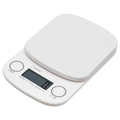 dretec デジタルスケール1kg ホワイト [KS-630WT] KS630WT  販売単位：1