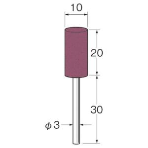 リューター 軸付セラミックゴム砥石(金属研磨用)外径(mm):10粒度(#):80 [R2141] R2141  販売単位：1 送料無料｜loupe