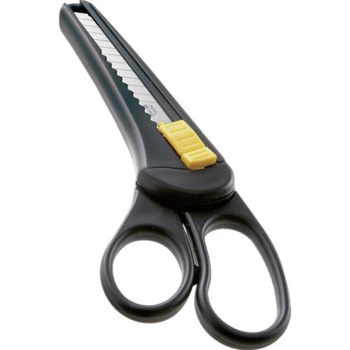 サンスター文具 カッター付ハサミ・BK [S3725030] S3725030  販売単位：1