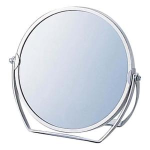 卓上ミラー 拡大鏡 メイク スタンドミラー 卓上 ヤマムラ 鏡 3倍拡大鏡 メイク 拡大ミラー 付き 丸型 老眼 クリスマスプレゼント クリス