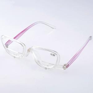 メイクアップグラス +3.00 老眼 アイメイク 化粧用 老眼鏡 シニアグラス レディース 女性用 40代 50代 おしゃれ マスカラ まつげエクステ