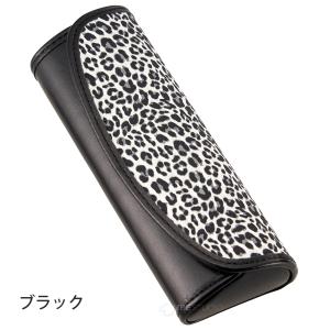 セミハード メガネケース ブラック ブラウン ...の詳細画像1