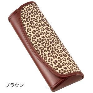 セミハード メガネケース ブラック ブラウン ...の詳細画像2