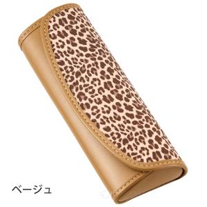 セミハード メガネケース ブラック ブラウン ...の詳細画像3
