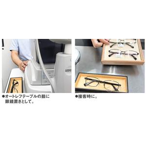 接客トレー 合皮 ダークブラウン ベージュ 検...の詳細画像4