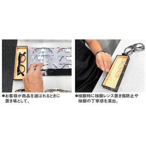 接客トレー 合皮 ダークブラウン ベージュ 検...の詳細画像5