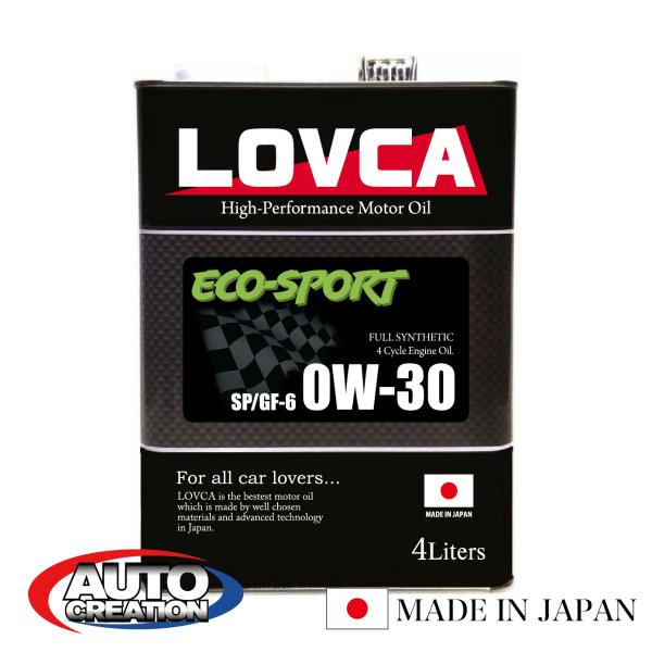 エンジンオイル 0W-30 LOVCA ECO-SPORT 0W-30 4L 0W-20指定車けに作...