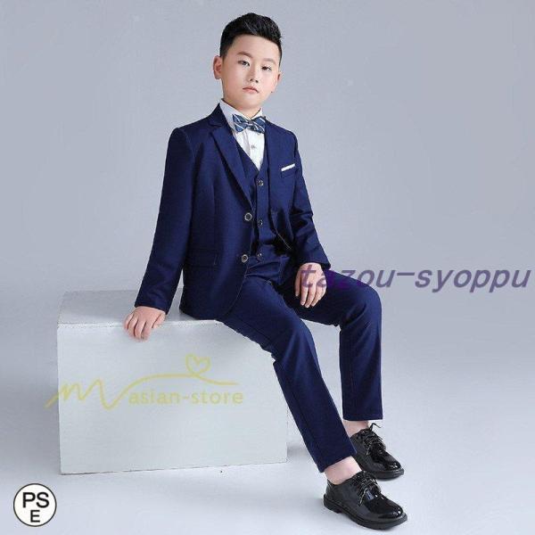 子供スーツ 男の子 卒業式スーツ 男子 160 150 入学式スーツ 卒園式 スーツ 小学生 フォー...