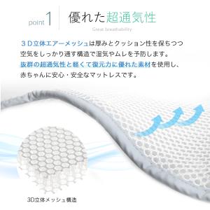 ベビーマット 60×90 敷パッド 洗える 赤...の詳細画像5