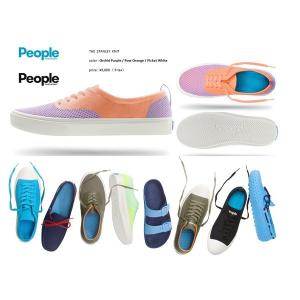 People Footwear The Stanley Knit  Orchid Purple / Pow Orange Picket White     ピープル フット　ウエア　ニット スニーカー 靴　シューズ レディース｜loveandhate