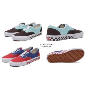 VANS * ERA ヴァンズ エラ BMX  CHECKER  チェッカー ソール レッド ネイビー グリーン バンズ｜loveandhate